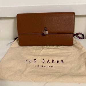 Ted Baker Tan Leather travel purse / wallet / clutch